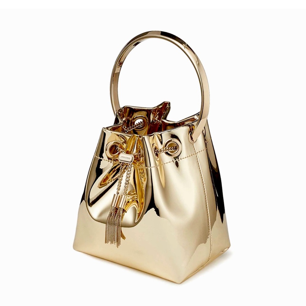 Jimmy Choo Bon bon gold mirror mini bag